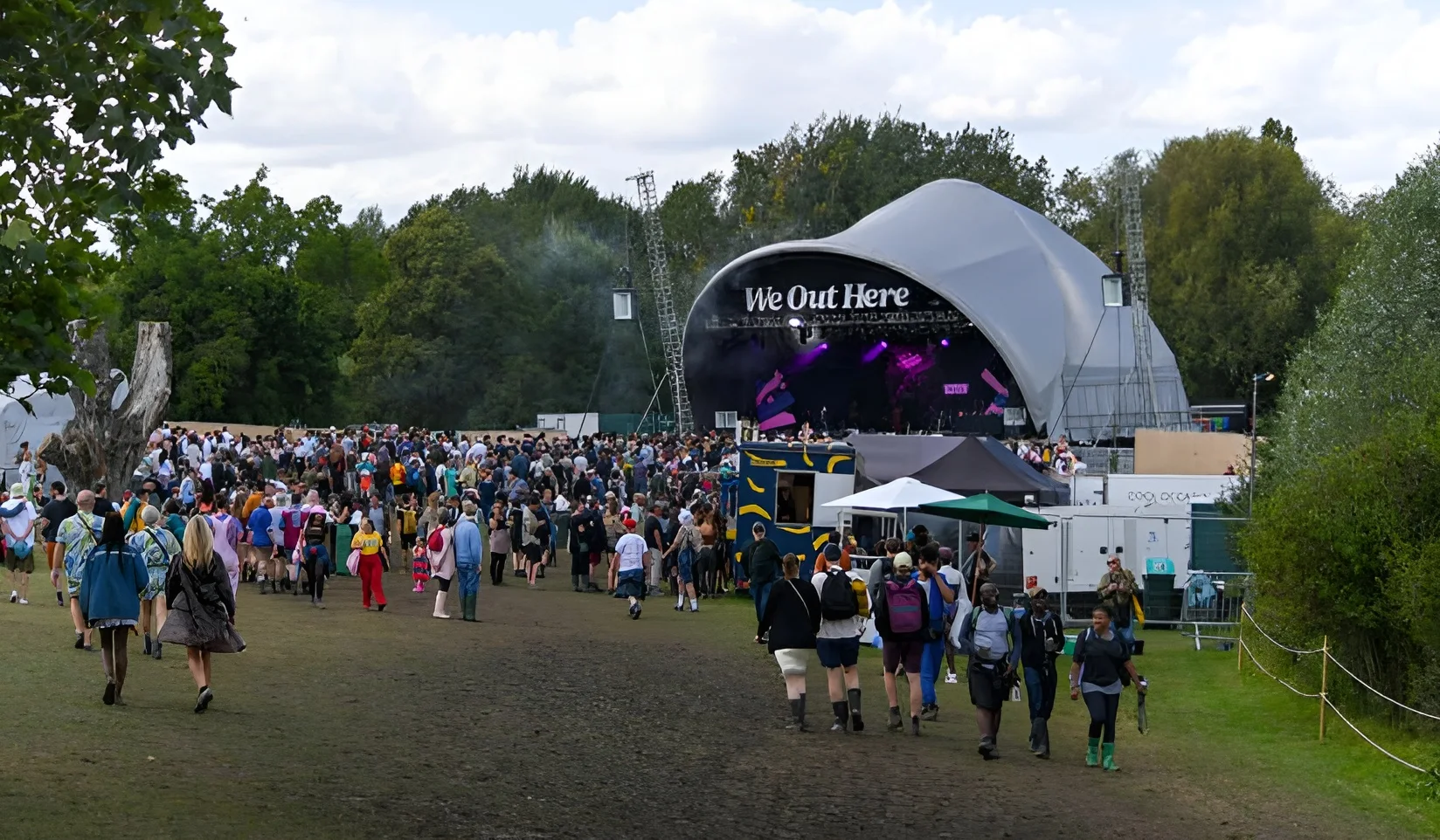 Festival crowd and event taxi planning for We Out Here Festival