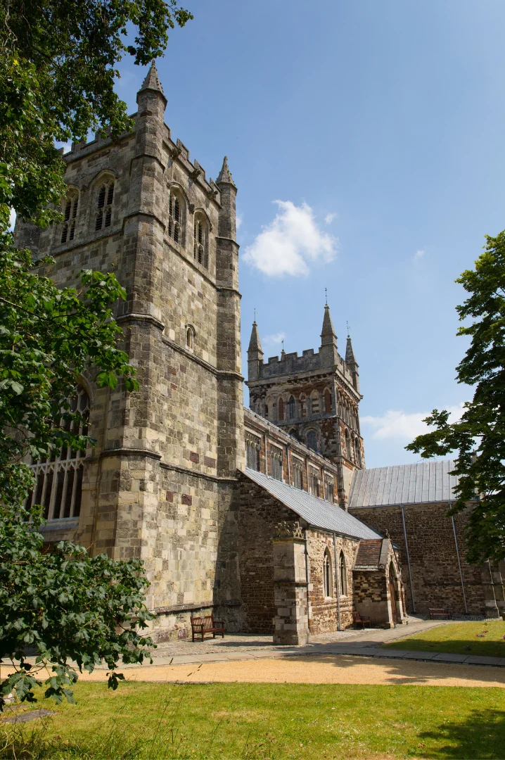 Wimborne Minster and the local area served by the taxi team